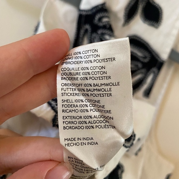 Anthropologie Pilcro Deco Halter Top Button Up Cotton Embroidered Print Patch - Picture 2 of 9